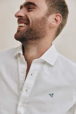 Ooto Camisa Polo Manga Comprida Branco Clearance