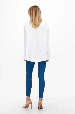 Only Camisas E Blusas-Camisa Popelina Com Linho