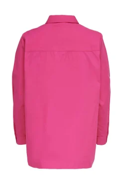 Only Camisas E Blusas-Camisa Popelina Gola Lapelas