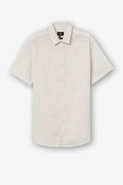 Tiffosi Camisa Regular Fit Estrutura Dobby As Riscas Vermelho Best