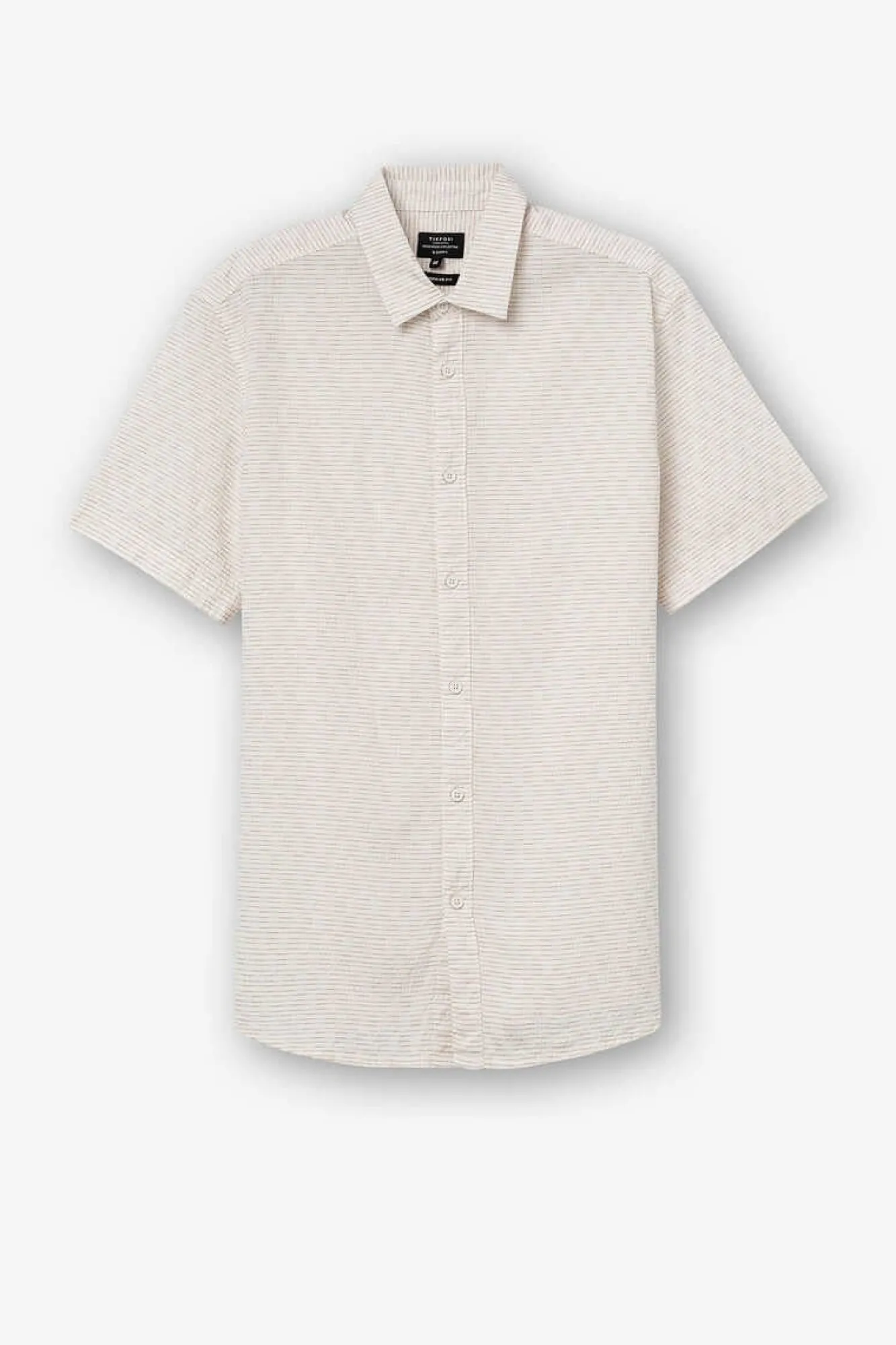 Tiffosi Camisa Regular Fit Estrutura Dobby As Riscas Vermelho Best