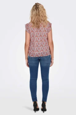 Only Camisas E Blusas-Camisa Sem Mangas Com Gola Redonda