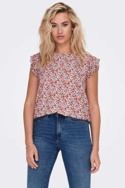 Only Camisas E Blusas-Camisa Sem Mangas Com Gola Redonda