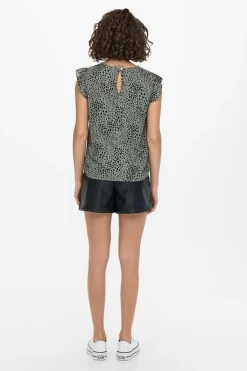 Only T-Shirts-Camisa Sem Mangas Com Gola Redonda