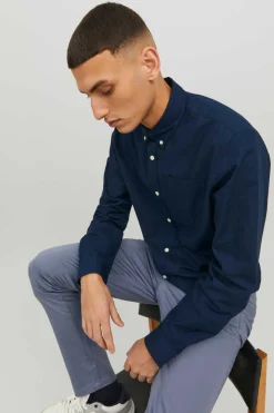 Jack & Jones Camisa Simples Marinho New