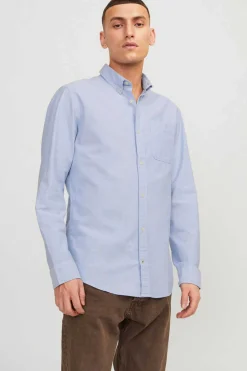 Jack & Jones Camisa Simples Mix Azul Clearance