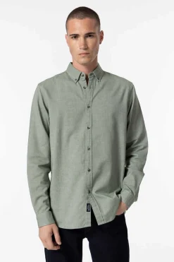 Tiffosi Camisa Slim Fit De Twill Verde Hot