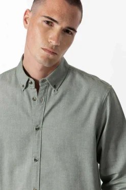 Tiffosi Camisa Slim Fit De Twill Verde Hot