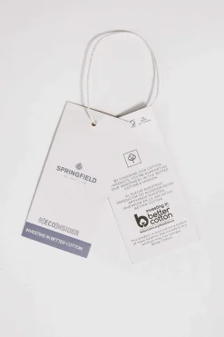 Springfield Camisa Textura Cor Camel New