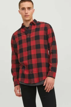 Jack & Jones Camisa Xadrez Red New