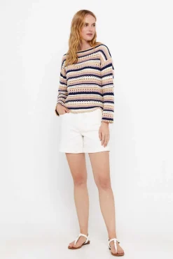 Cortefiel Sueteres E Cardigans-Camisola Algodao Bci