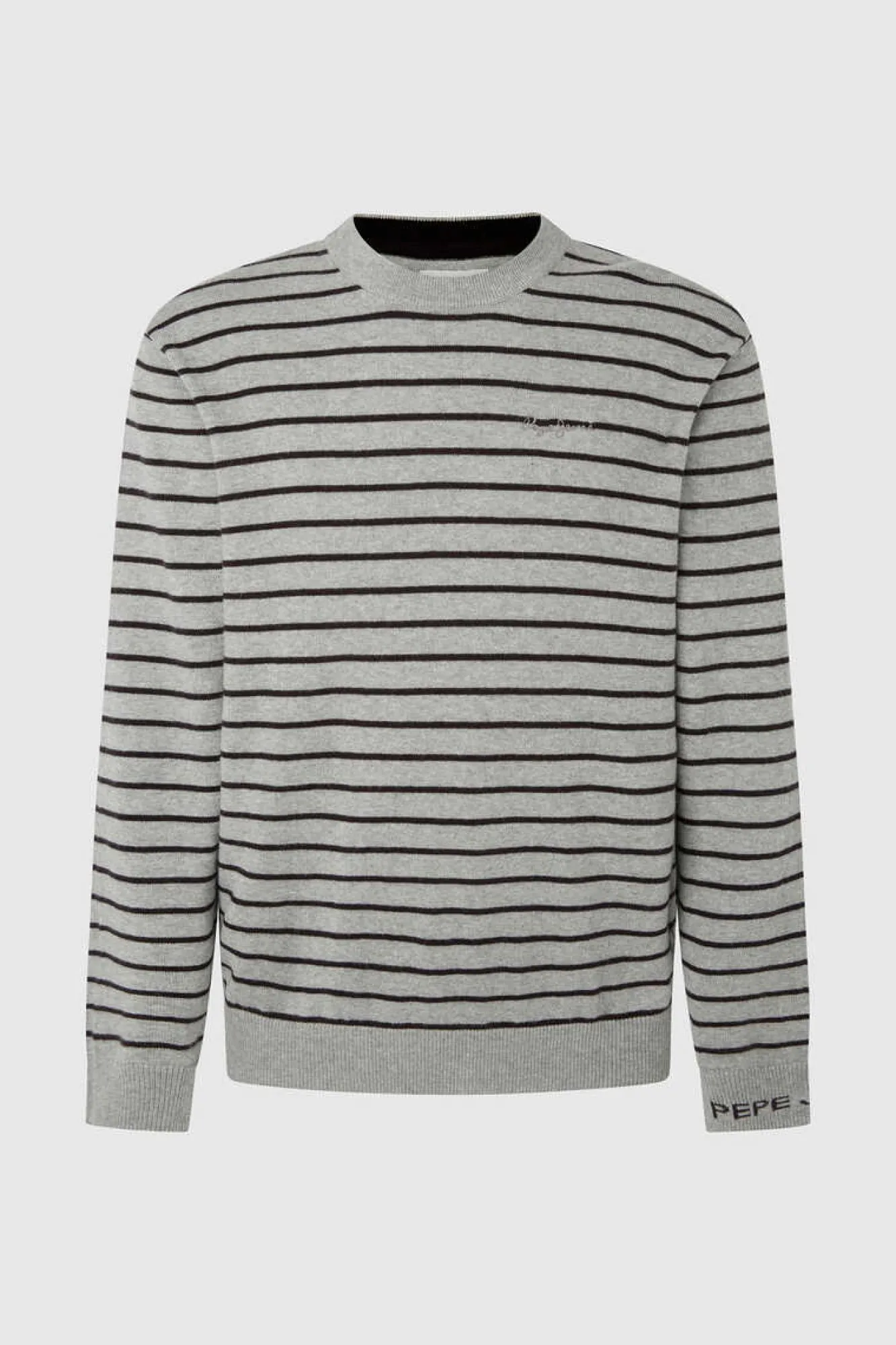 Pepe Jeans Camisola Algodao Riscas Cinza Hot