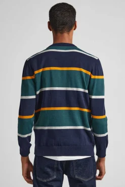Pepe Jeans Camisola Algodao Riscas Marinho
