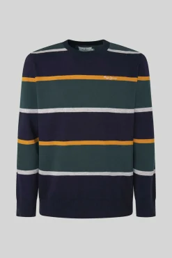 Pepe Jeans Camisola Algodao Riscas Marinho