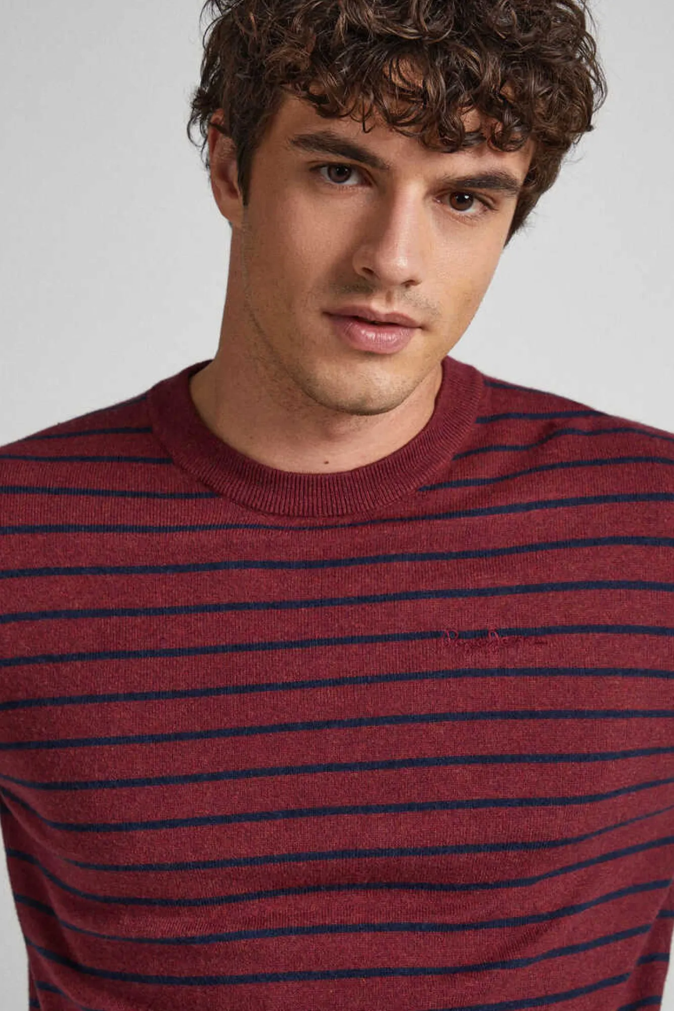 Pepe Jeans Camisola Algodao Riscas Vermelho Best