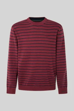 Pepe Jeans Camisola Algodao Riscas Vermelho Best