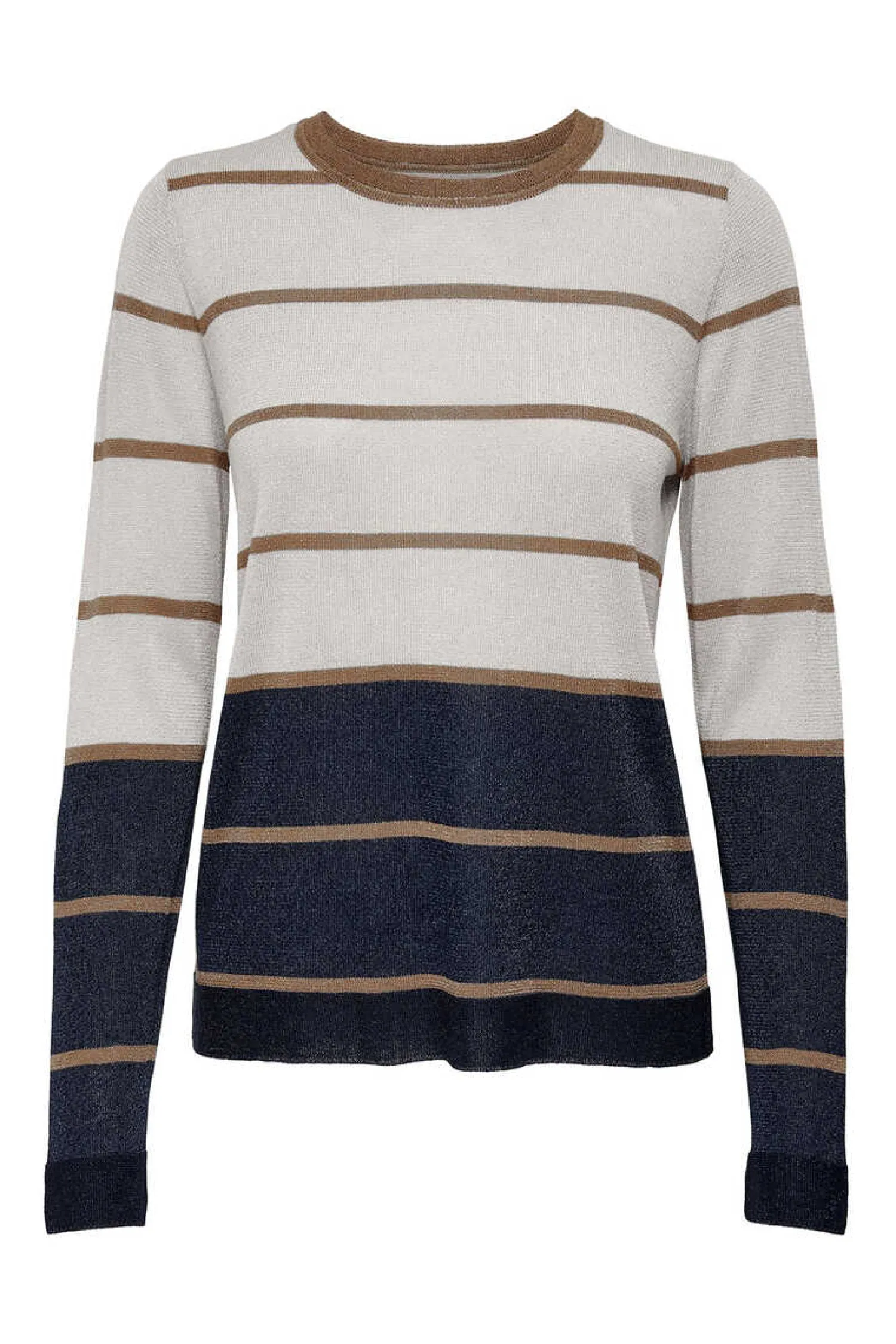 Only Sueteres E Cardigans-Camisola As Riscas Lurex