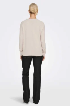 Only Sueteres E Cardigans-Camisola Bico Gola De Renda