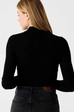 Inside Sueteres E Cardigans-Camisola Canelada Gola Alta