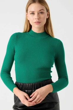 Inside Sueteres E Cardigans-Camisola Canelada Gola Alta