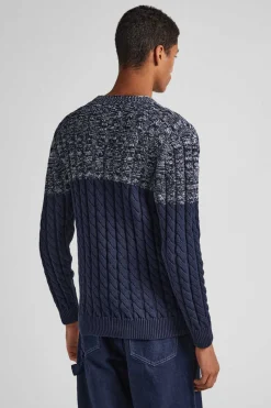 Pepe Jeans Camisola Color Block Malha Trancada Marinho Online