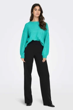 Only Sueteres E Cardigans-Camisola Com Malha Debruada