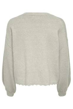 Only Sueteres E Cardigans-Camisola Com Malha Debruada