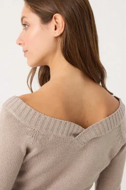 Inside Sueteres E Cardigans-Camisola De Decote Em Bico