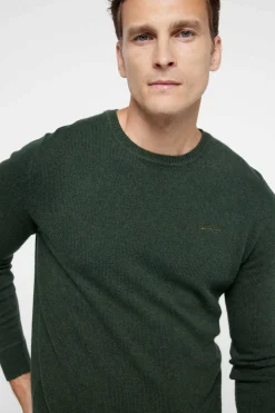 Superdry Camisola De Gola Redonda Com Bordado Essential Oleo Discount