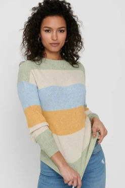 Only Sueteres E Cardigans-Camisola De Malha As Riscas