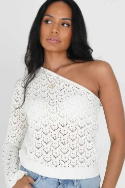 Brave Soul Sueteres E Cardigans-Camisola De Malha Assimetrica.