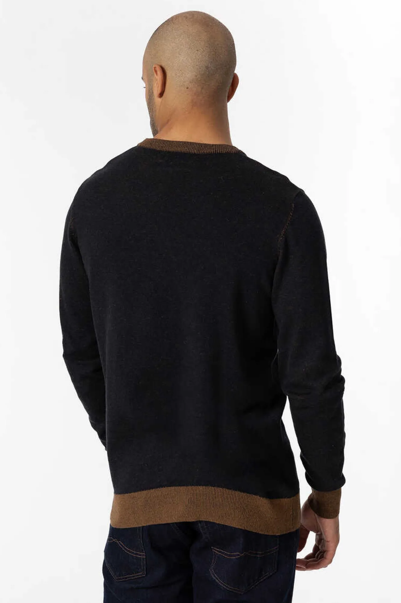 Tiffosi Camisola De Malha Bicolorida Castanho Discount