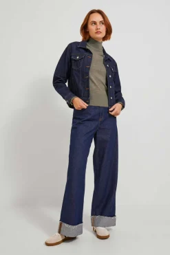 Jack & Jones Sueteres E Cardigans-Camisola De Malha Com Gola Dobrada