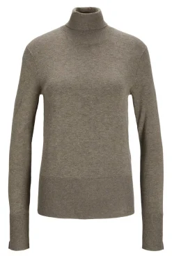 Jack & Jones Sueteres E Cardigans-Camisola De Malha Com Gola Dobrada