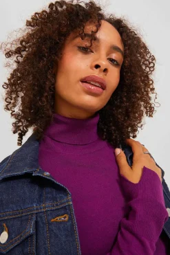 Jack & Jones Sueteres E Cardigans-Camisola De Malha Com Gola Dobrada