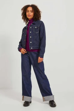 Jack & Jones Sueteres E Cardigans-Camisola De Malha Com Gola Dobrada