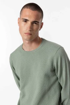 Tiffosi Camisola De Malha Com Jacquard Verde Outlet