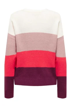 JDY Sueteres E Cardigans-Camisola De Malha Em Bloco De Cor