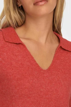 JDY Sueteres E Cardigans-Camisola De Malha Gola Polo