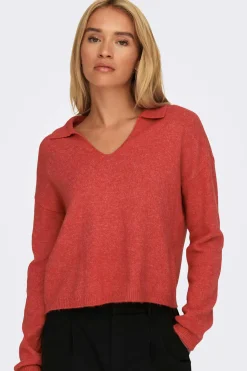 JDY Sueteres E Cardigans-Camisola De Malha Gola Polo