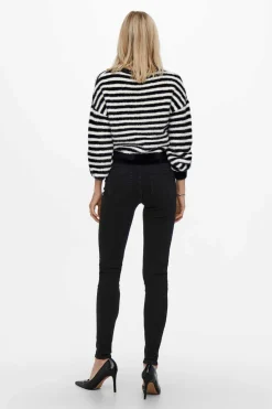 Only Sueteres E Cardigans-Camisola De Malha Gola Redonda