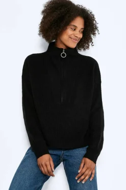 Noisy May Sueteres E Cardigans-Camisola De Malha Oversize De Gola Alta