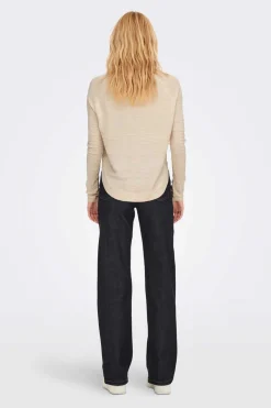 Only Sueteres E Cardigans-Camisola De Manga Comprida E Gola Redonda