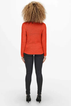 Only Sueteres E Cardigans-Camisola De Manga Comprida E Gola Redonda