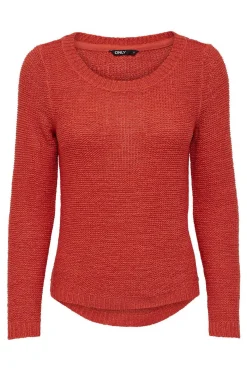 Only Sueteres E Cardigans-Camisola De Manga Comprida E Gola Redonda