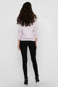 Only Sueteres E Cardigans-Camisola De Manga Comprida E Gola Redonda