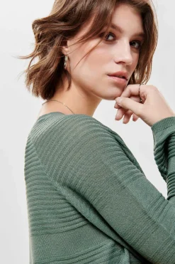 Only Sueteres E Cardigans-Camisola De Manga Comprida E Gola Redonda