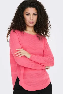 Only Sueteres E Cardigans-Camisola De Manga Comprida E Gola Redonda