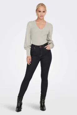 Only Sueteres E Cardigans-Camisola Em Bico Debruada