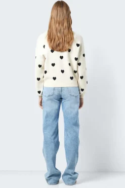 Noisy May Sueteres E Cardigans-Camisola Em Malha De Jacquard